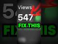 Why Your Shorts Are Stuck At 500 Views Fix This