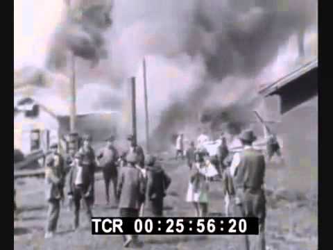 Фільм (кінохроніка) про пожежу нафтогазової свердловини (копальні) у м. Бориславі, 1922 р.