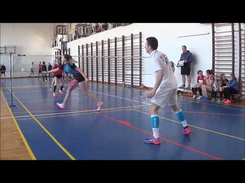 Badminton Niepołomice: S.Gruszczyńska/T.Matoga vs K.Kura/P.Mucha