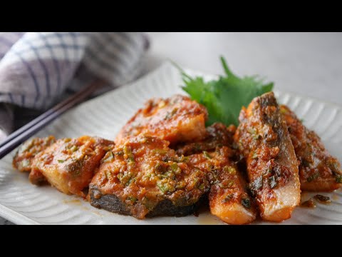 【絶品コクうま♡鮭の葱味噌マヨ焼き】「白いご飯にはこれ♪」冷めても美味しいからお弁当にも◎「まるめし」 | Salmon with Green Onion Miso Mayonnaise  Bake