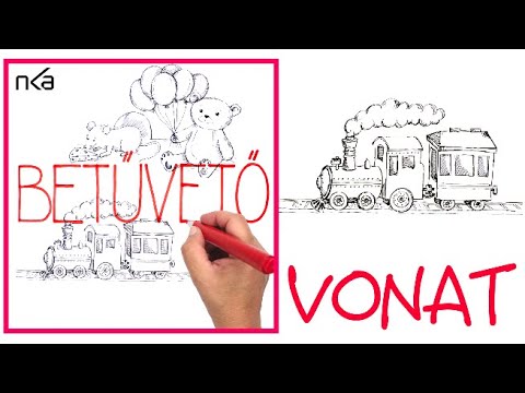 8. BETŰVETŐ - VONAT (nehéz)