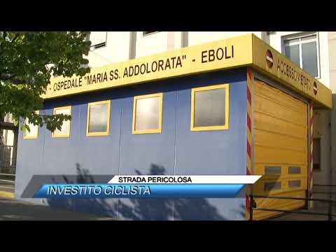 STRADA PERICOLOSA, INVESTITO CICLISTA