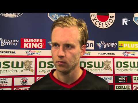 Daan Bovenberg na afloop van Excelsior - FC Groningen