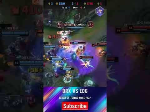 DRX vs EDG  League Of Legends Worlds Quarterfinals 2022 Lol Esports #shorts  #lol  #leagueoflegends