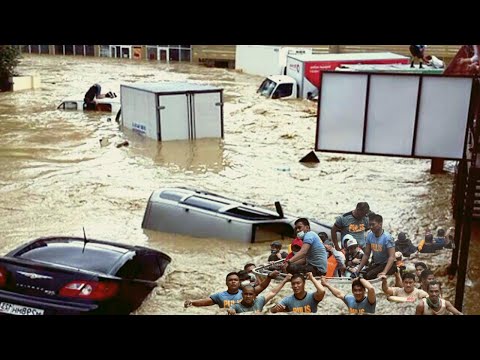 Major Flooding in Western Georgia flooded houses and streets! (Senaki)