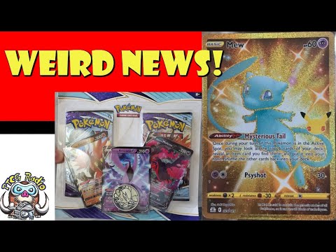 GOLD Mew & Super Exclusive New Product! (Weird Pokémon TCG News - Celebrations Update)