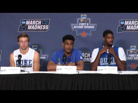 News Conference: Duke First Round Preview