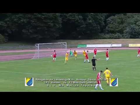 Relegation zur Landesliga N'rh  Saison 2017 18 Hinspiel 1 FC Viersen vs  FC Blau Gelb Überruhr 7 6 2