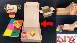 How To Make A Colorful Cardboard Game | Easy Diy Project For Kids
