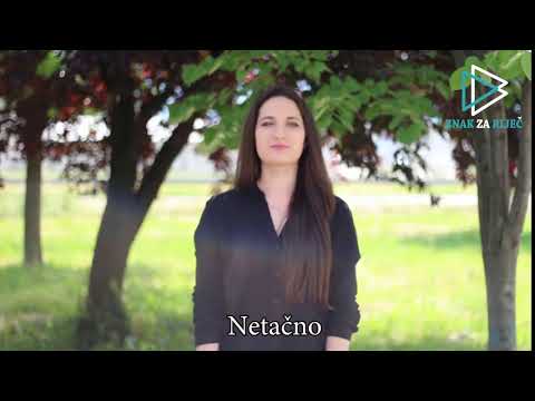 Znak za riječ: TAČNO i NETAČNO