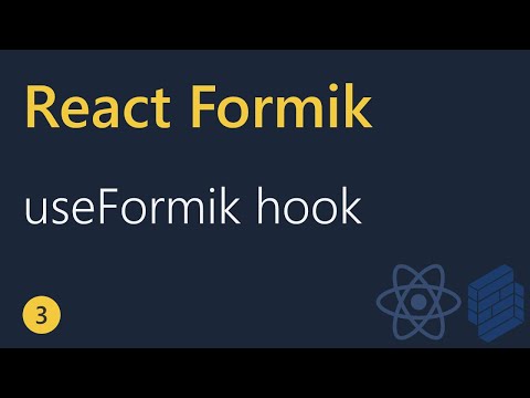 React Formik Tutorial 3 useFormik Hook
