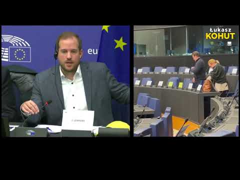 Łukasz KOHUT w PE: Panie Tarczyński rozliczcie Sasina, Szumowskiego i Morawieckiego!