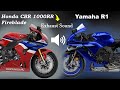 Yamaha R1 Vs Honda CBR 1000RR Fireblade Exhaust Sound Cbr1000rr R1 Exhaustsound