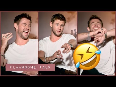 Chris Hemsworth Can't Stop LAUGHING About Wife Question... Video