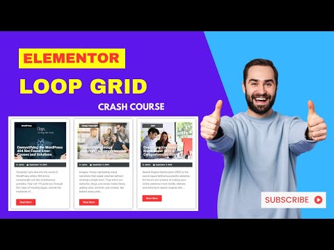 Elementor Loop Grid Crash Course | Post Excerpt, Equal Height, Post Info reposition | Rashedul Kabir