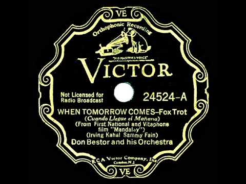 1934 Don Bestor - When Tomorrow Comes (instrumental)