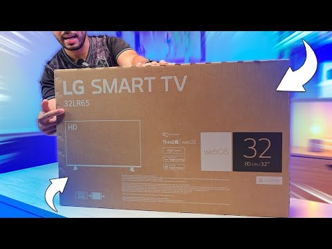 NOVA SMART TV 32 LG LR651 - Unboxing e testes