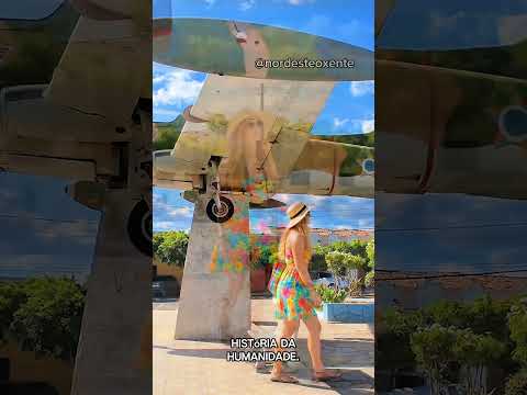 O AVIÃO NO MEIO DA PRAÇA QUE SURPREENDE NO INTERIOR DO RN! #Florânia #rn #nordeste #avião