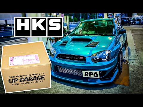 New cooling mod for my VOLTEX Subaru WRX STi | HKS oil cooler at an Up Garage