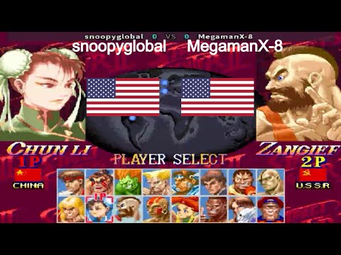 Super Street Fighter II X: Grand Master Challenge - snoopyglobal vs MegamanX-8  FT10  [FightCade2]