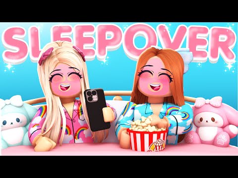 SLEEPOVER WITH MY BEST FRIEND IN ROBLOX BROOKHAVEN!