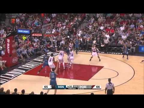 Ricky Rubio vs Portland Trail Blazers 09.04.2016 (5Pts)