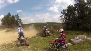 preview picture of video '2004 Yamaha YZ 250F and 2008 Honda CRF150R ride at Mountain Ridge ATV Trails'