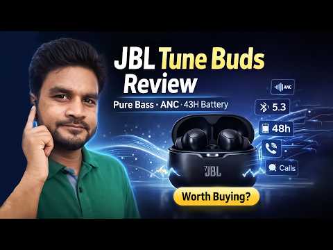 Thumbnail for JBL Tune Buds Review 🔥 True Wireless Noise Cancelling Earbuds | 48H Battery