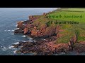 Arbroath Cliffs Scotland, 4K drone video