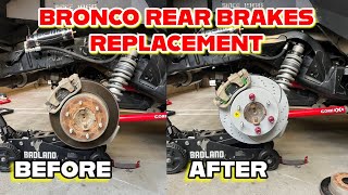 2021 FORD BRONCO REAR BRAKE UPGRADE: PADS AND ROTORS | The Bronco Adventures