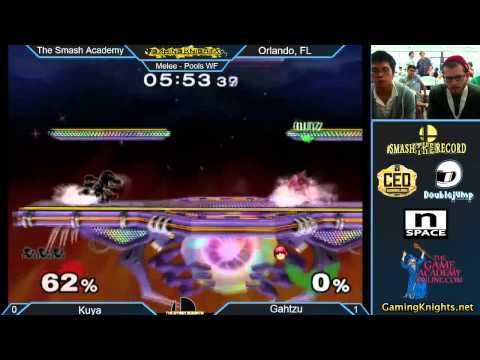 The Smash Academy - Kuya (Kirby, G&W) Gahtzu (Falcon) - Pools Winners finals - SSBM