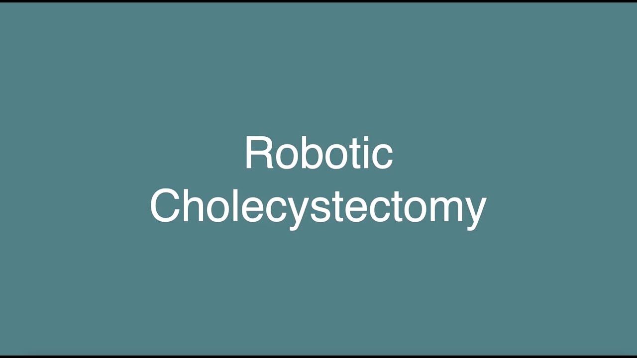 Robotic Cholecystectomy by Kristin Turza, MD