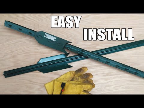 Easy way to Install Metal Fence Posts