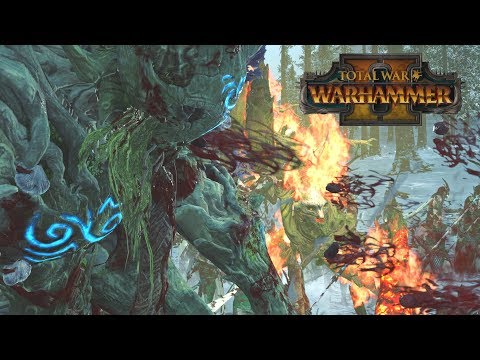 ANGRY TREE SANTA - Wood Elves vs Bretonnia // Total War: Warhammer II Online Battle