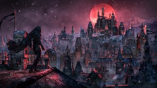 Ghost City Blood Moon Night - Victoria Ambience  | 3 Hours of Relaxing Medieval Music, White Noise