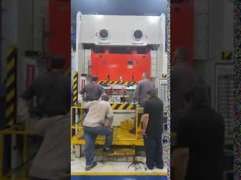 Prensa 250 tns doble biela con desbobinador--planchador alimentacion con PLC