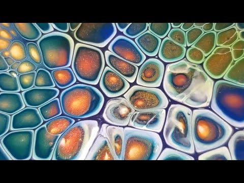 #338 - Cute Little #Bloom | Using Up Paint | #Colourare #PrimaryElements #PrizmPour #Sheleeart