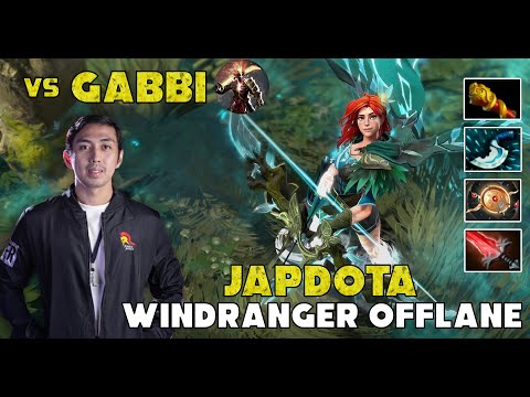 JAP DOTA - WINDRANGER OFFLANE vs Rank 15 GABBI | Immortal Top Rank Gameplay