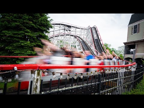 Off-ride footage of a Thunderbolt train