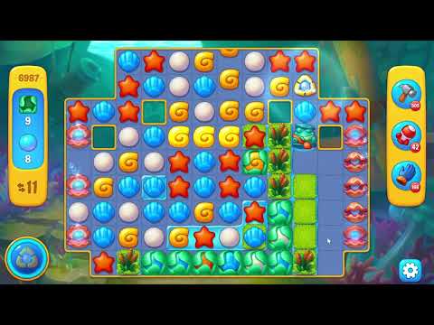 Fishdom 6987 Level - 17 moves - NO BooSTERS