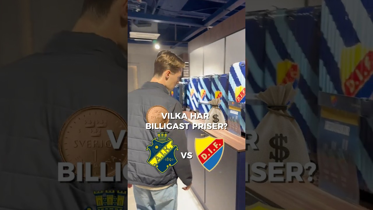 Vilka har BILLIGAST priser, AIK eller Djurgården?🤑🤷‍♂️