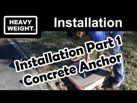 Heavyweight Basketball Goal Concrete Installation Part 1