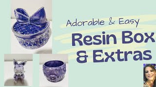 ADORABLE: Resin Bow Storage Box and Extras: @LETSRESIN