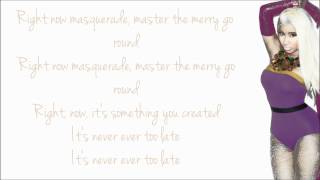 Nicki Minaj - Masquerade Lyrics Video
