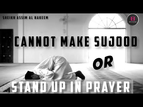 How to pray if one is unable to make Sujood or must pray while standing? (prayer on a plane)
