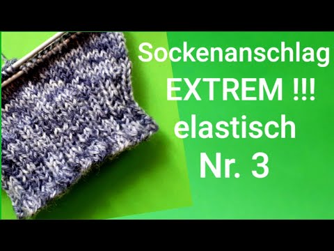 super elastic cast-on for socks No. 3