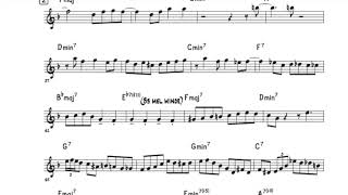 There Will Never Be Another You - Donald Byrd Solo Transcription