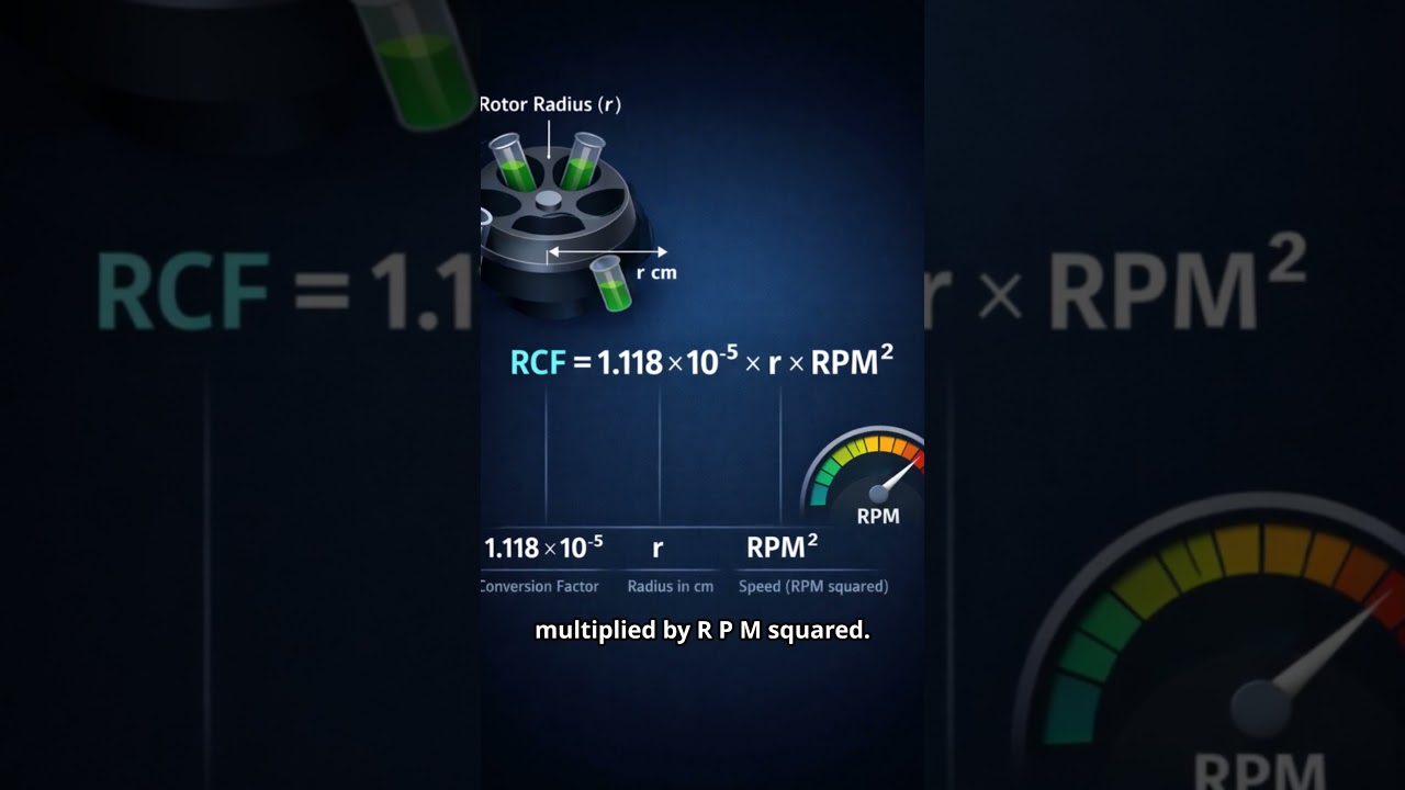 RPM to RCF Explained: How to Calculate Centrifuge Force Correctly (Avoid Common Lab Errors)