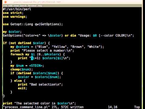 Beginner Perl Maven tutorial: 4.21 - Solution: improve the color selector