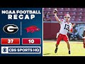 #4 Georgia vs Arkansas Recap: Bennett helps Bulldogs rally past Razorbacks 37-10 | CBS Sports HQ